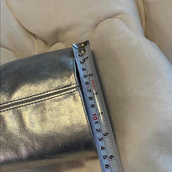 Frye 14L silver metallic harness knee-High boots - Picture 11 of 13